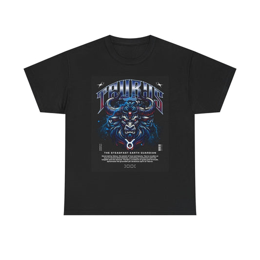Taurus Zodiac Astrology Sign Graphic T Shirt Unisex Heavy Cotton Tee NEW