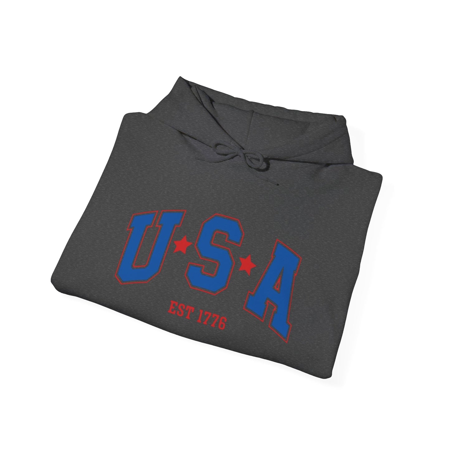 USA American Flag 1776 Graphic Hoodie Heavy Blend™ NEW Sweatshirt