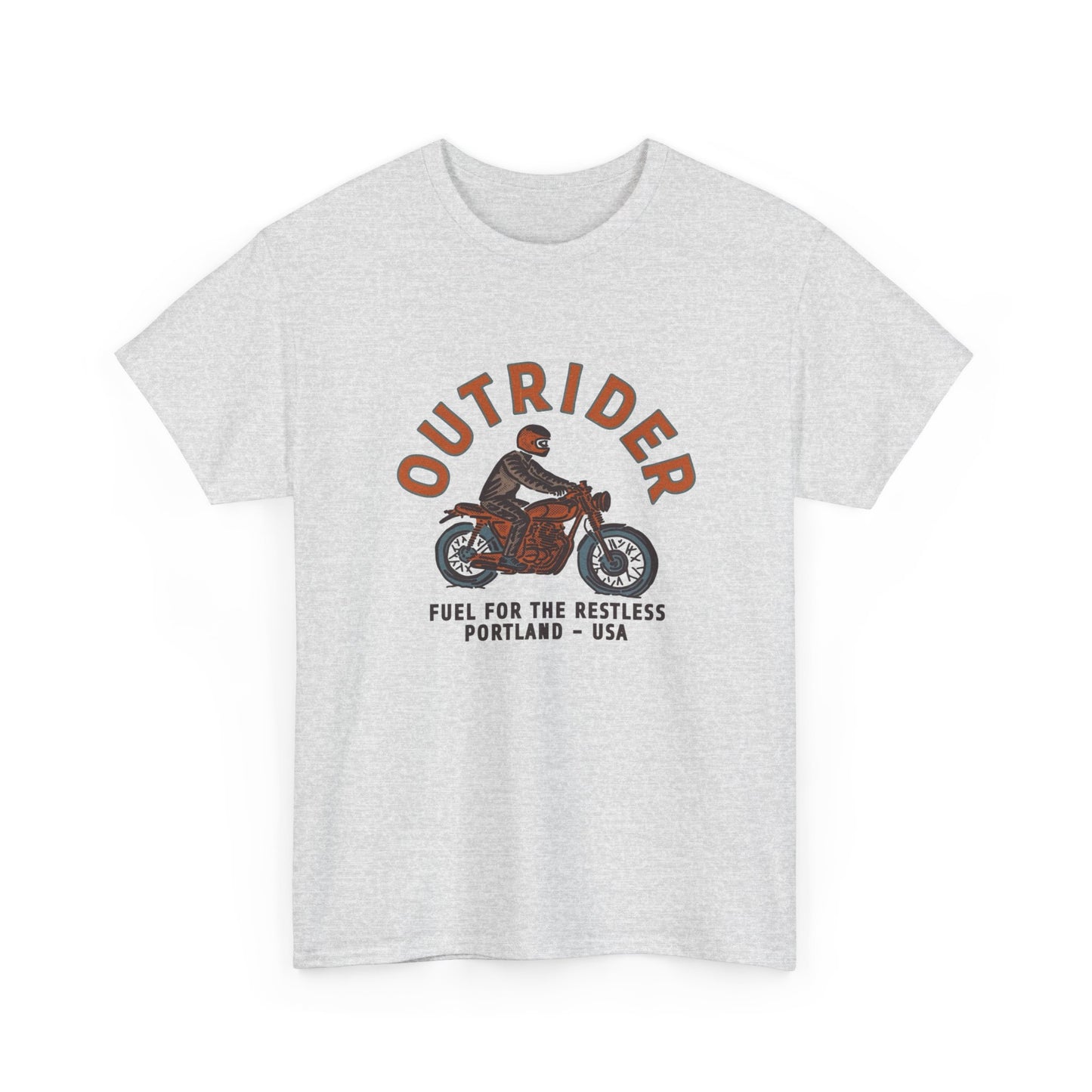 Outrider Motorcycles Graphic T Shirt Unisex Heavy Cotton Tee