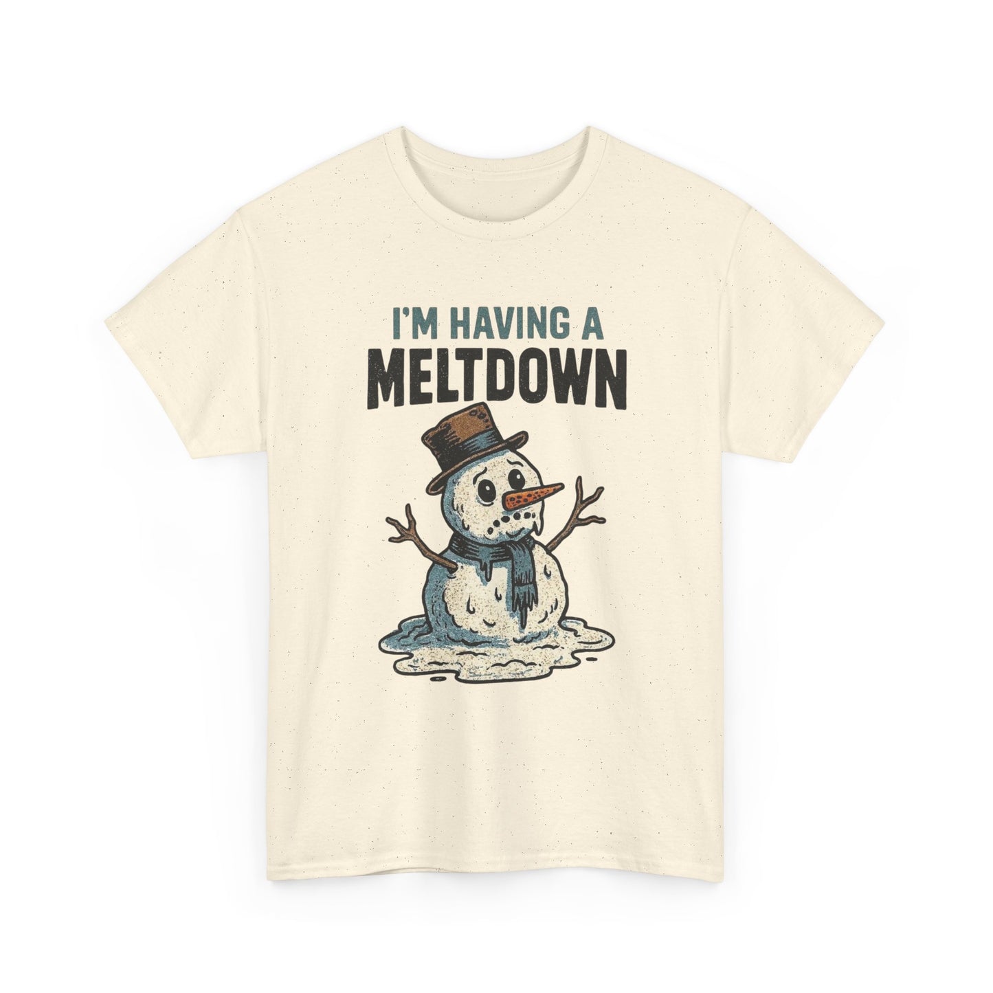 I'm Having A Meltdown Frosty Snowman Christmas Graphic T Shirt ADULT NEW