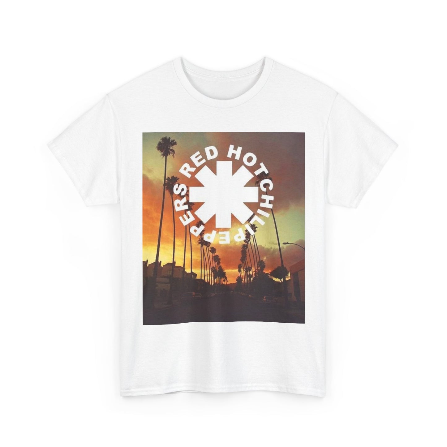 Red Hot Chili Peppers shirt California retro sunset art vintage Unisex Heavy