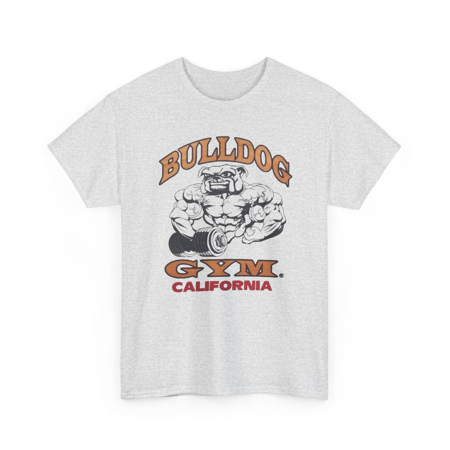 Bulldog Gym California Retro Graphic T Shirt Unisex Heavy Cotton Tee