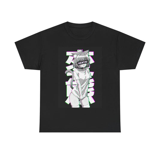 Waifu Anime T-shirt Girl Graphic Cartoon Retro Gaming Unisex Heavy Tee Gamer v