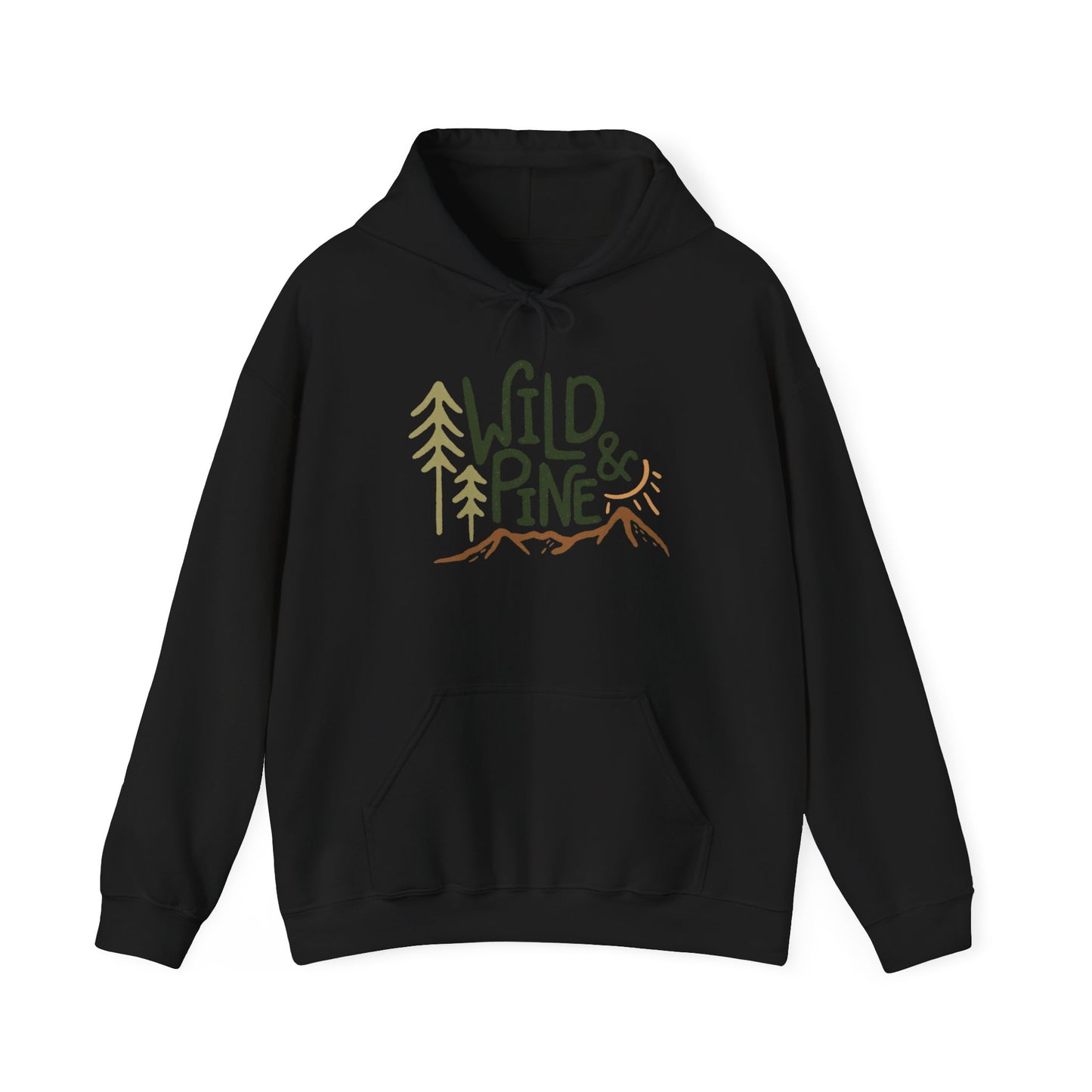Wild And Pine Outdoors Graphic Hoodie Unisex Heavy Blend™ Hooded Sweatshirt