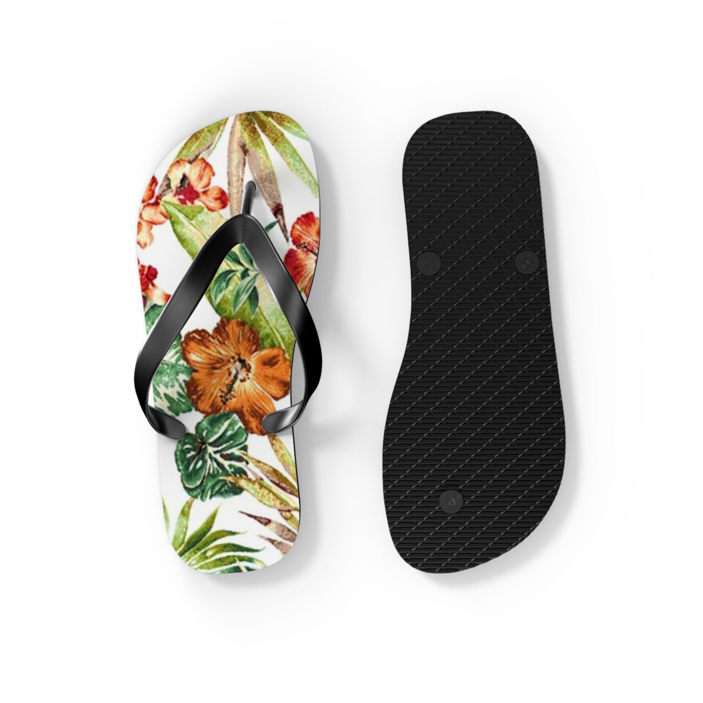 Waves And Sun Sandals Tropical Graphic Summer Flip Flops Slides BRAND NEW