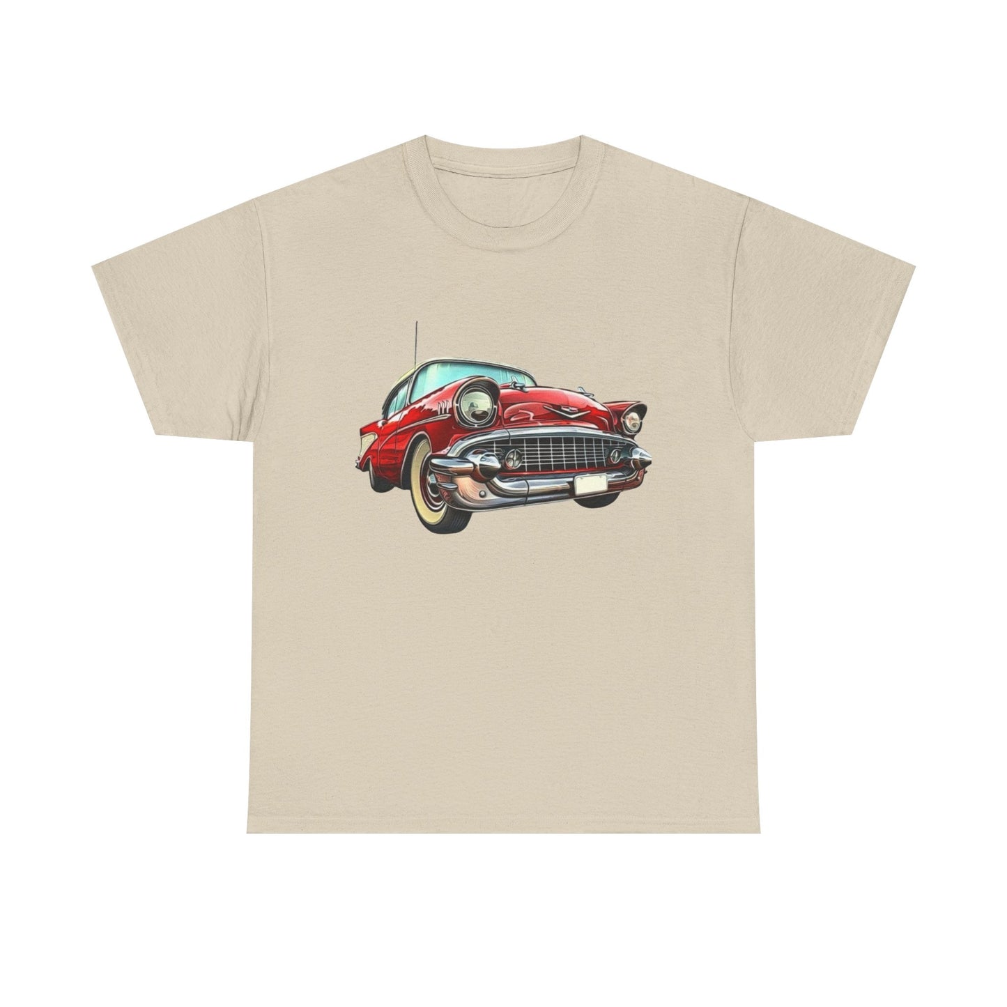 57 Chevy Retro Classic Car Graphic T Shirt NEW Unisex Heavy Cotton Tee