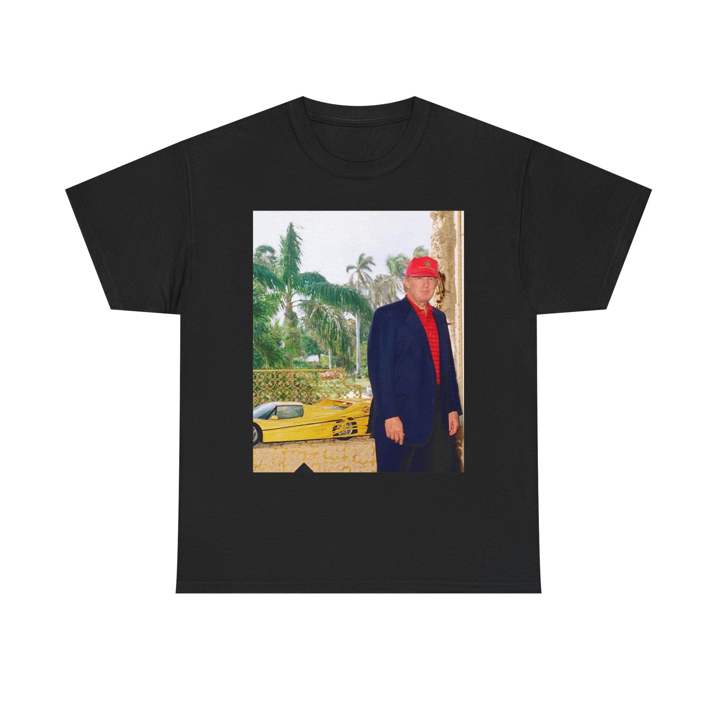 Trump graphic T Shirt Vintage Car poster Retro 90s Unisex Heavy Cotton Tee