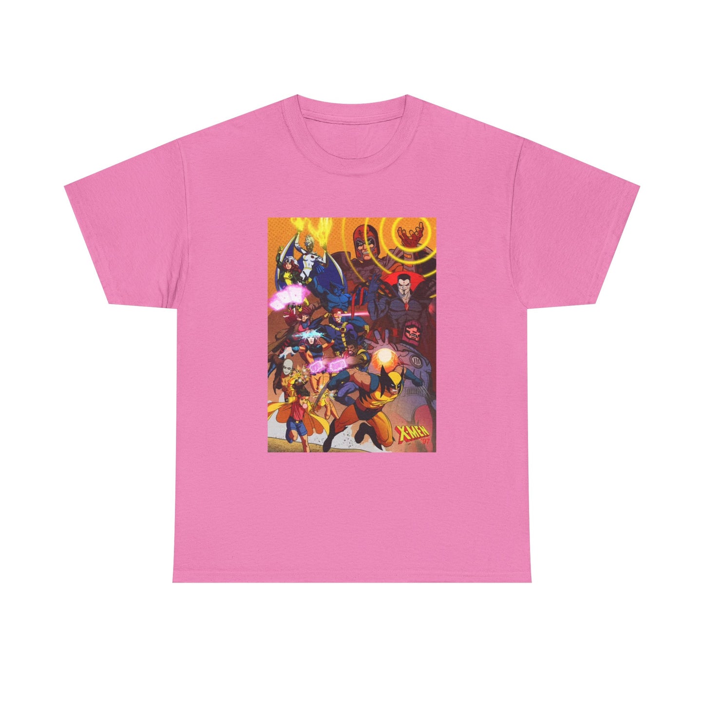 Cartoon Graphic Tee Xmen Comic Book Retro Vintage Tee Unisex Heavy Cotton Tee