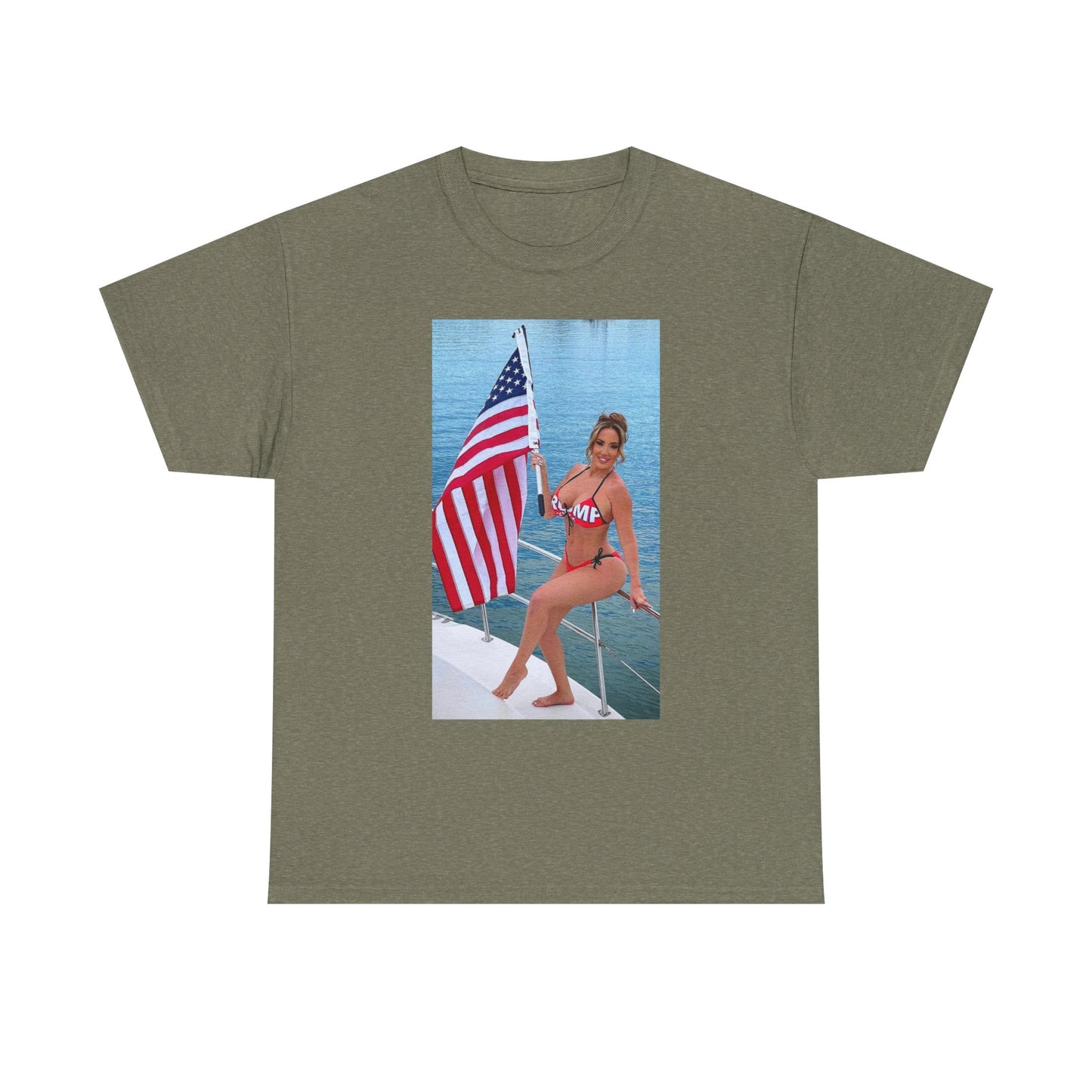 Richelle Ryan Trump Shirt American Flag Bikini Onlyfans Unisex Heavy Cotton Tee
