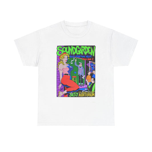 Sound garden band retro vintage art rock Woodstock Unisex Heavy Cotton Tee