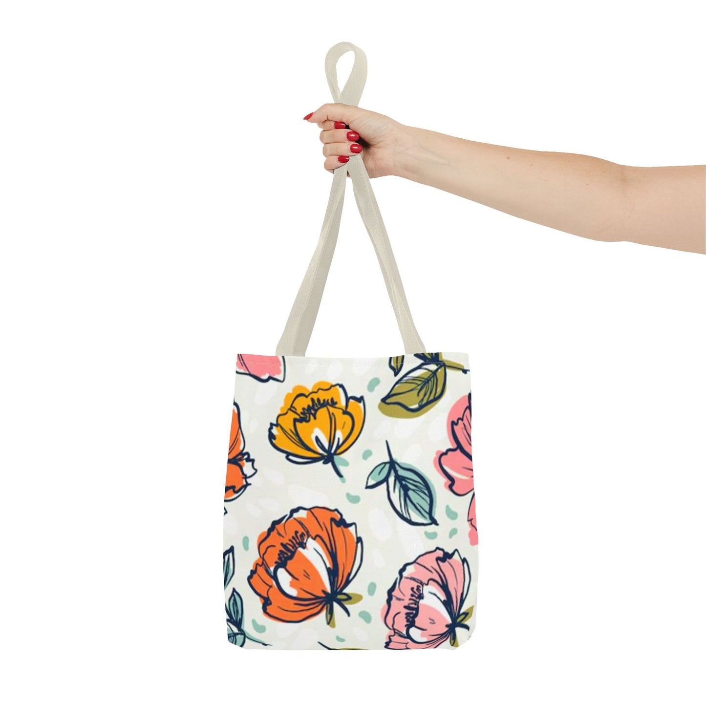Multi Color Flowers Pattern Brand NEW Tote Bag (AOP)
