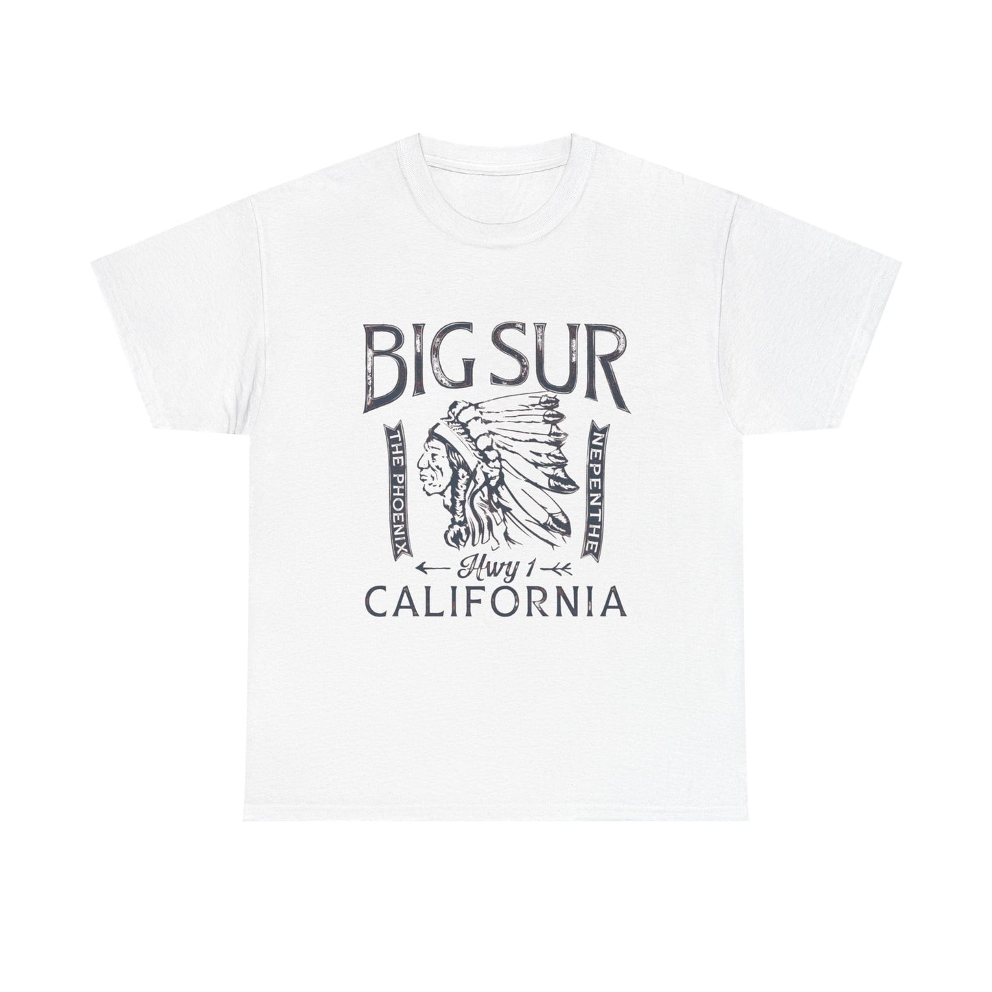 Big Sur California Graphic T Shirt Unisex Heavy Cotton Tee