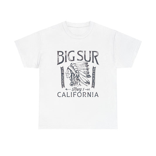 Big Sur California Graphic T Shirt Unisex Heavy Cotton Tee