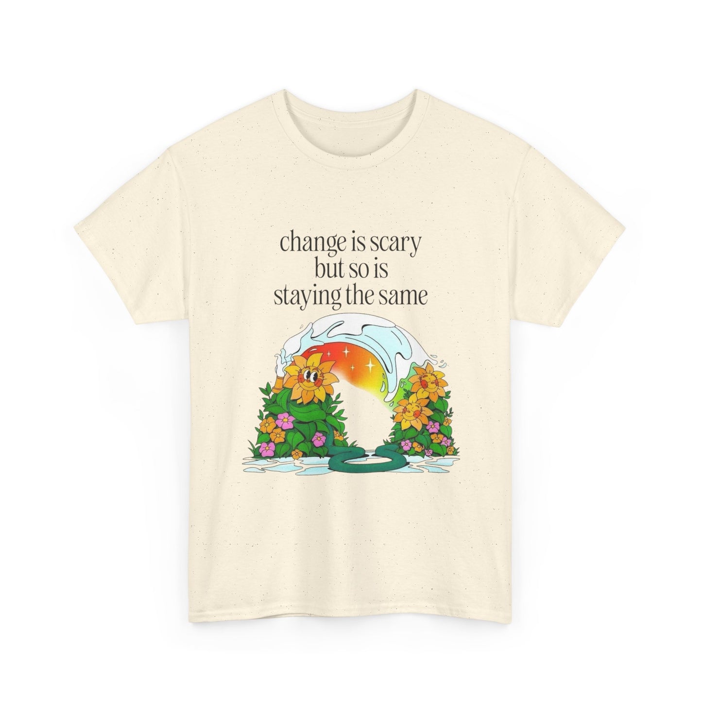 Change Is Scary T-Shirt NEW Gift Unisex Heavy Cotton Tee