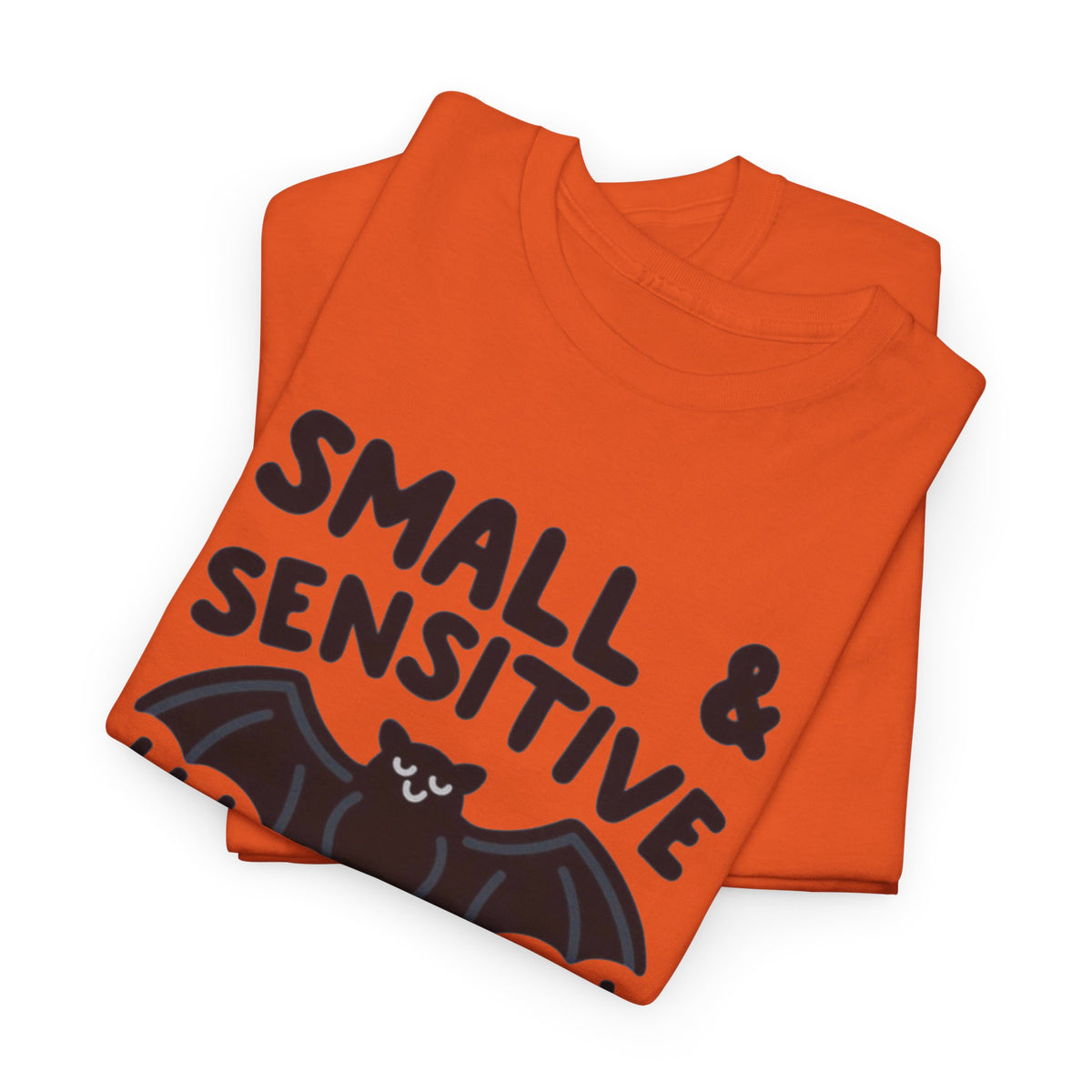 Bat Bite Funny Graphic T Shirt Men's Retro Humor Heavy Cotton Tee