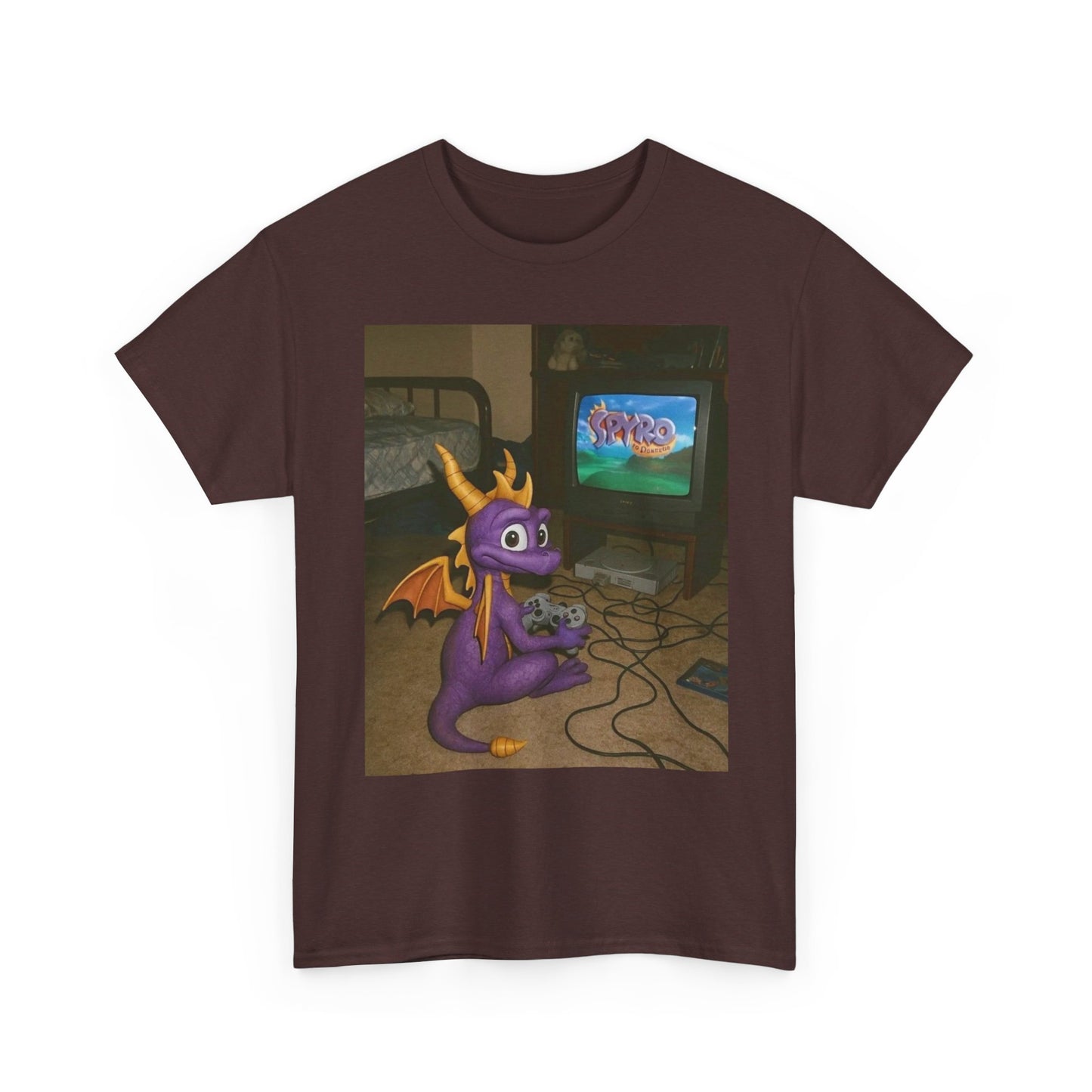 Spyro Graphic T Shirt Vintage Funny Gaming Unisex Heavy Cotton Tee
