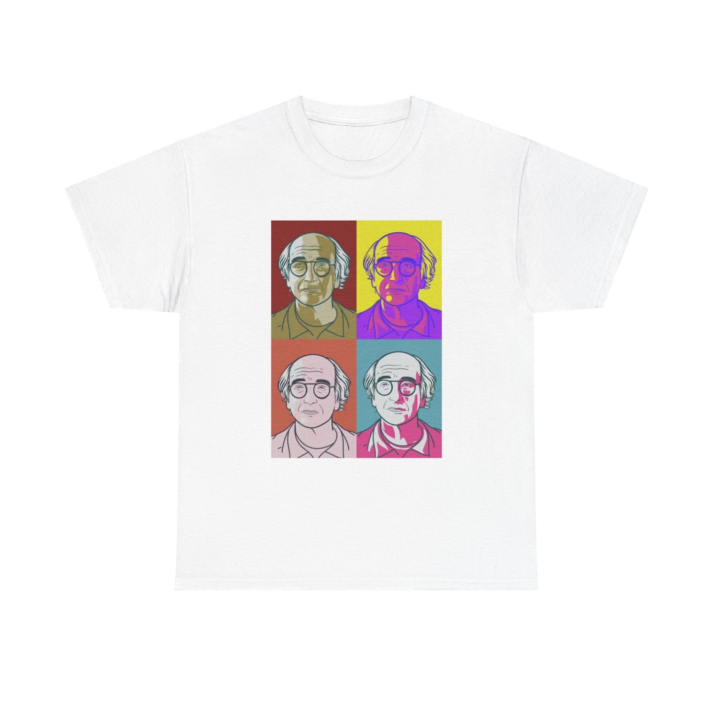 Larry David Painting T shirt Comedian California Seinfeld Unisex Heavy Cotton