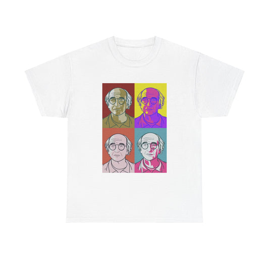 Larry David Painting T shirt Comedian California Seinfeld Unisex Heavy Cotton