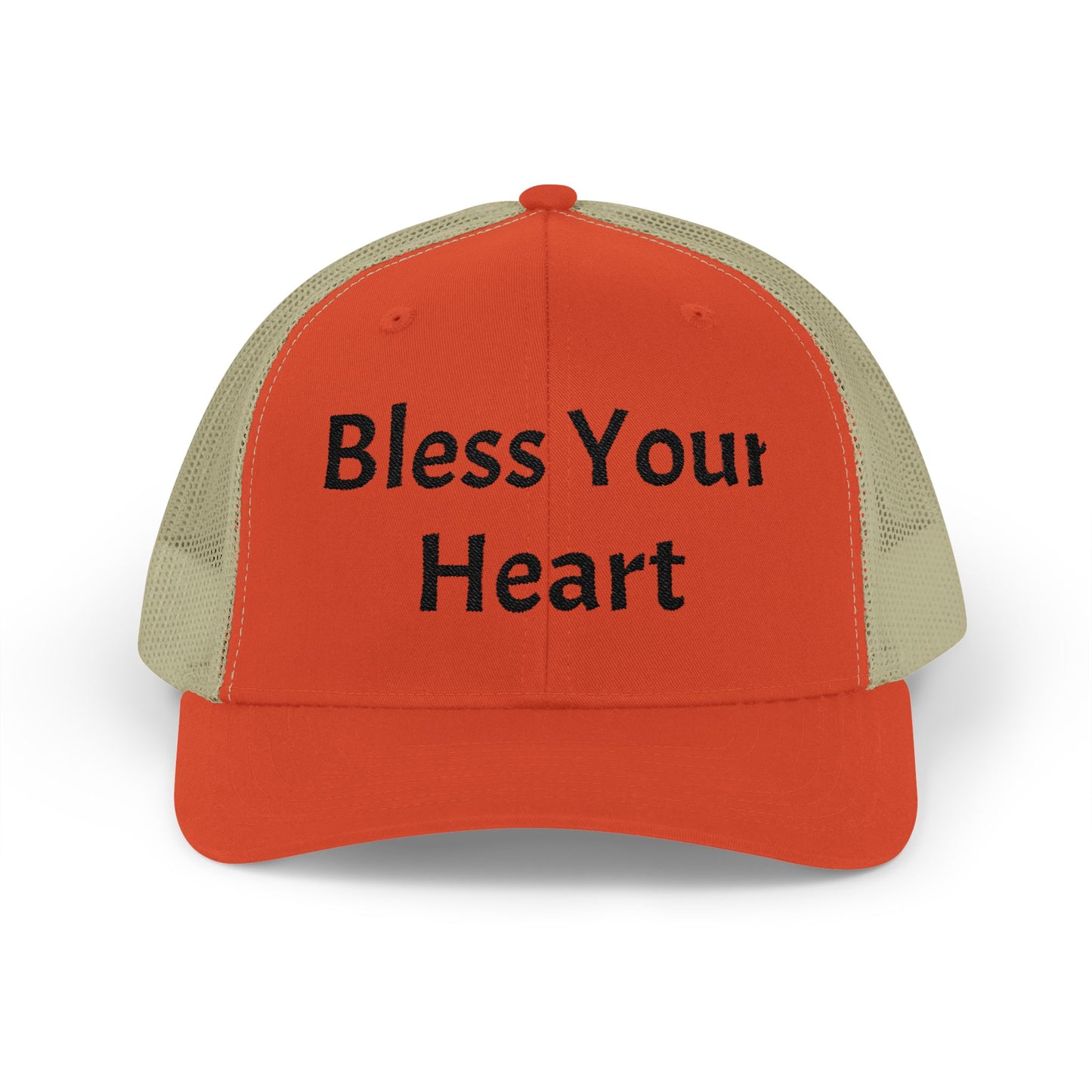 Bless Your Heart Hat Southern Charm Funny Snapback Trucker Cap