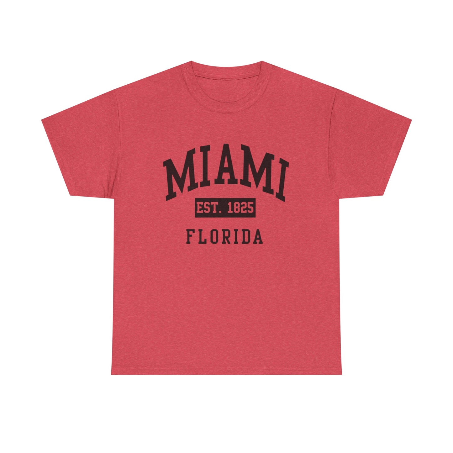 Miami Vintage Graphic T Shirt NEW Unisex Heavy Cotton Tee