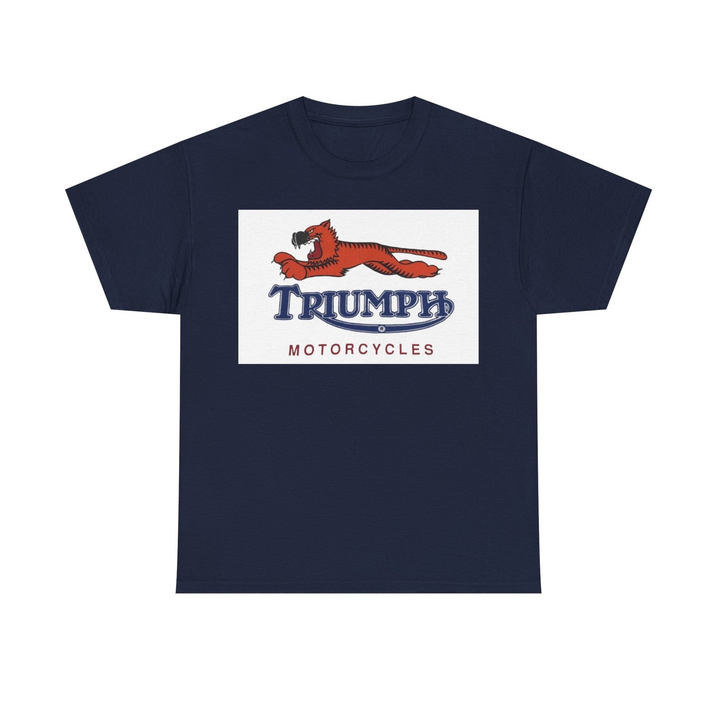 Triumph T-shirt vintage motorcycles nostalgia Tiger Unisex Heavy Cotton Tee