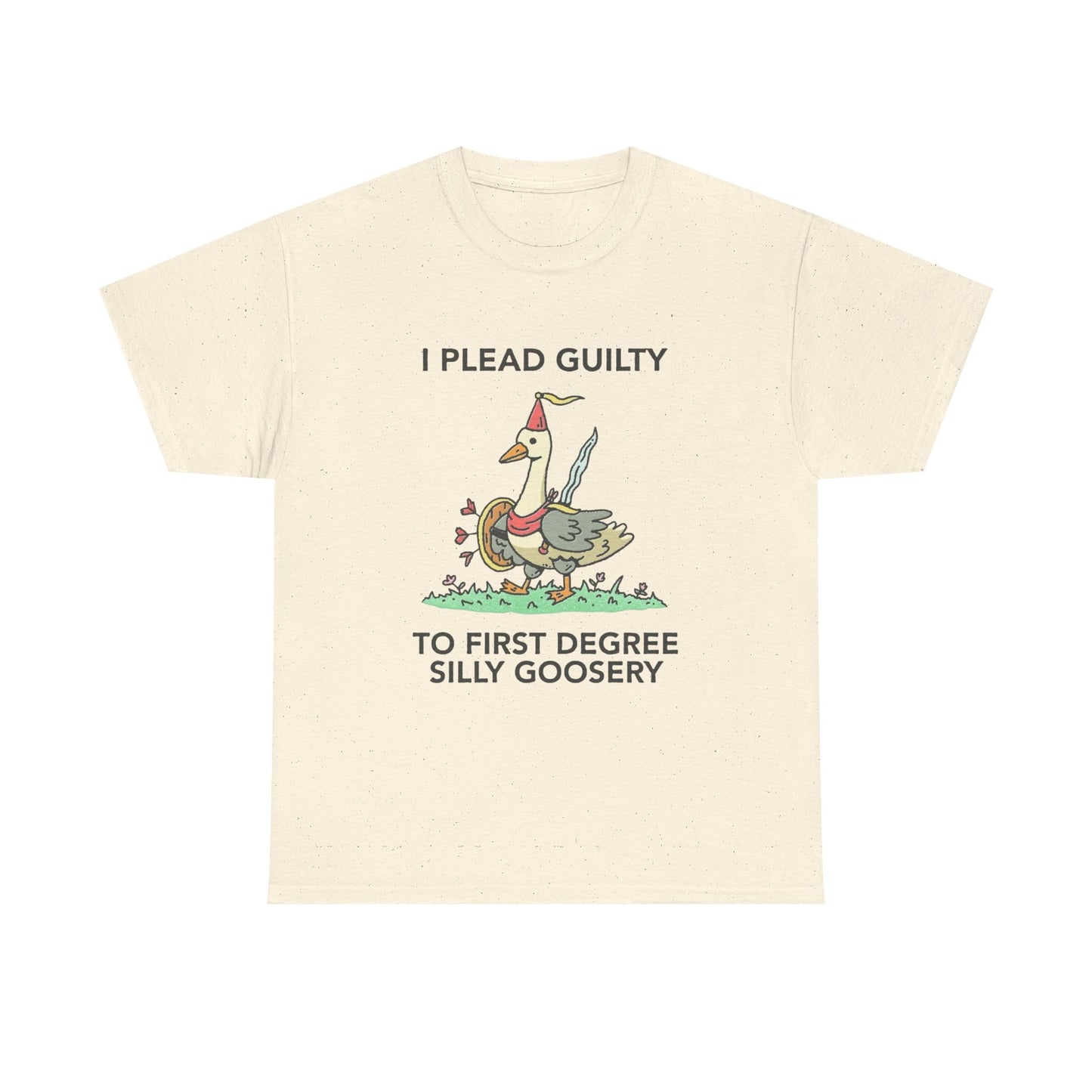 I Plead Guilty Silly Funny Graphic T Shirt Unisex Heavy Cotton Tee