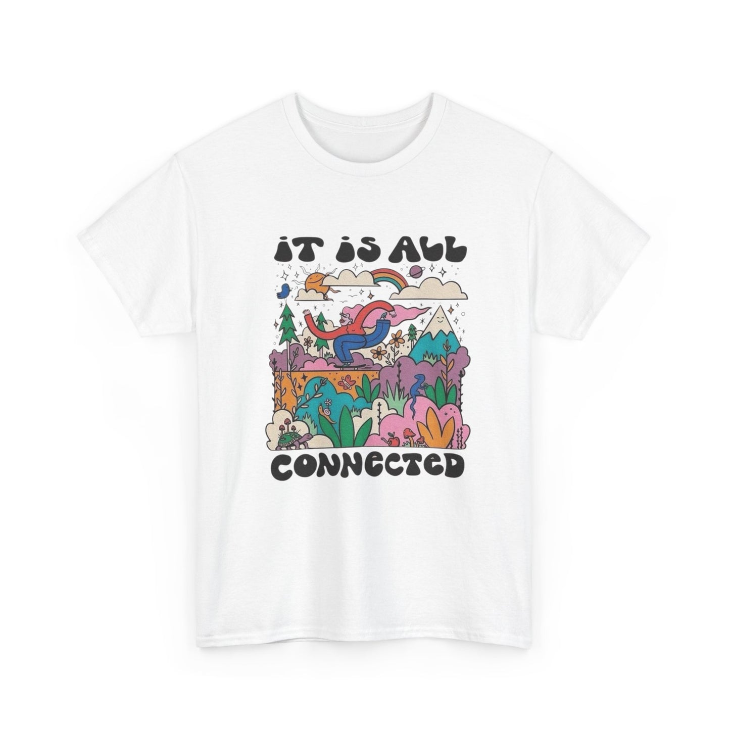 Its All Connected Graphic T Shirt NEW Adult Unisex Heavy Cotton Tee