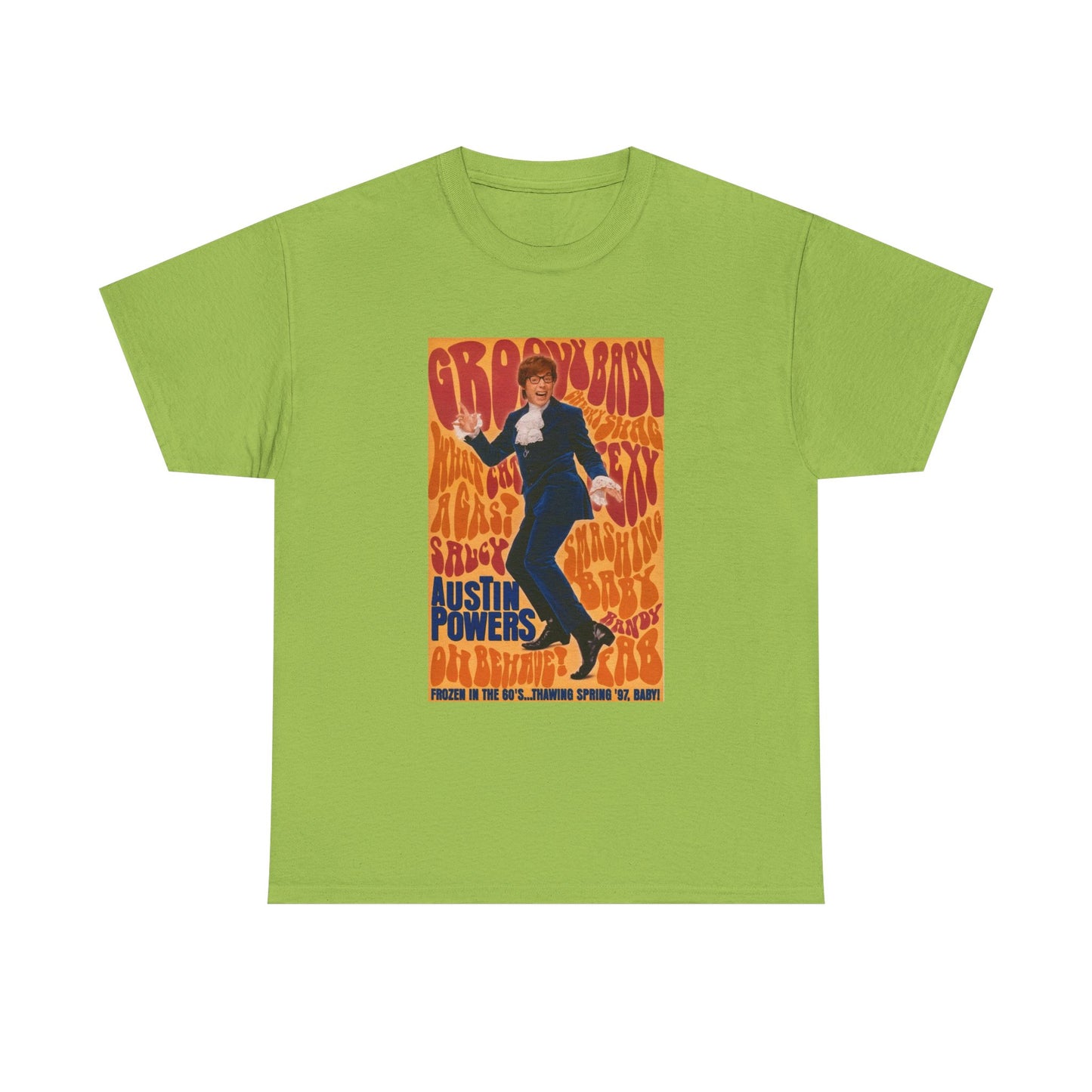 Austin Powers Shirt The Spy Who shagged Me Comedy Unisex Heavy Cotton Tee