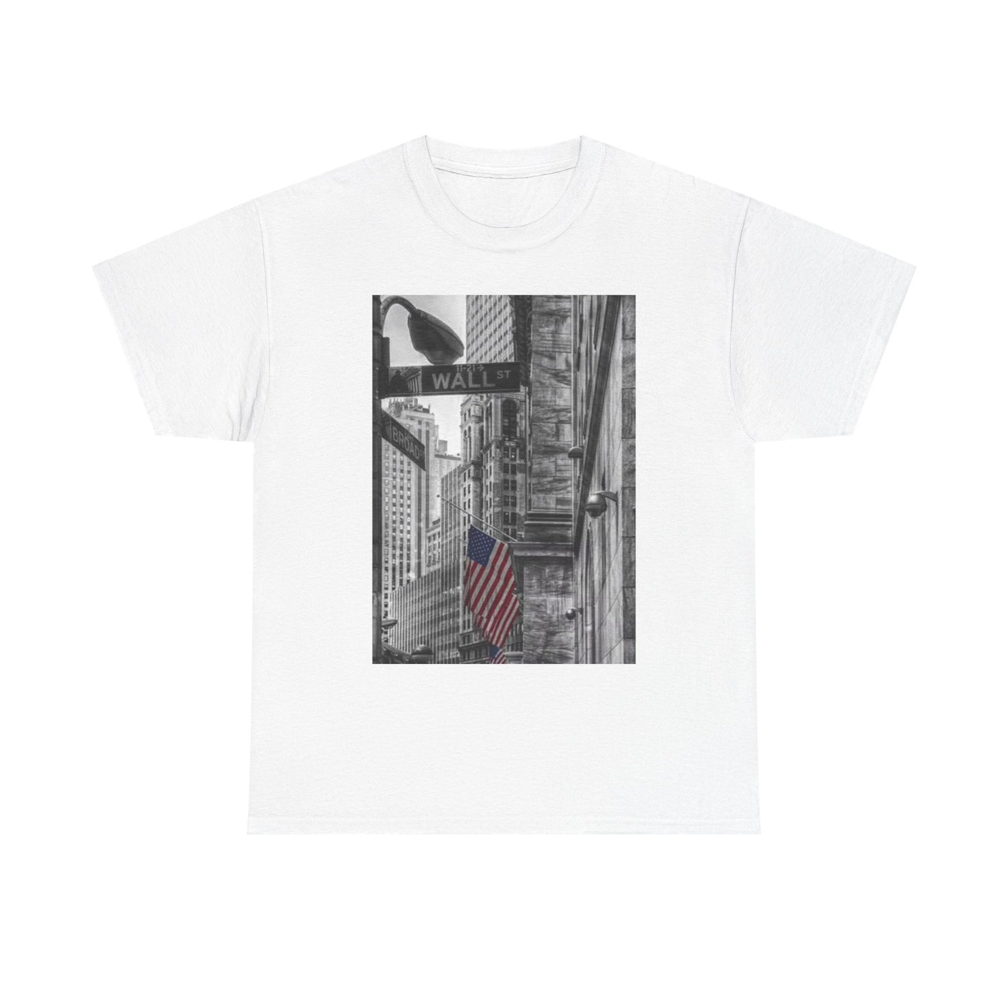Wall Street NY T Shirt BRAND NEW Apparel Unisex Heavy Cotton Tee