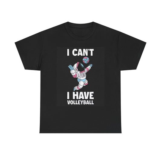 Astronaut T Shirt Funny Volleyball Graphic Funny Jokes Unisex Heavy Cotton Tee