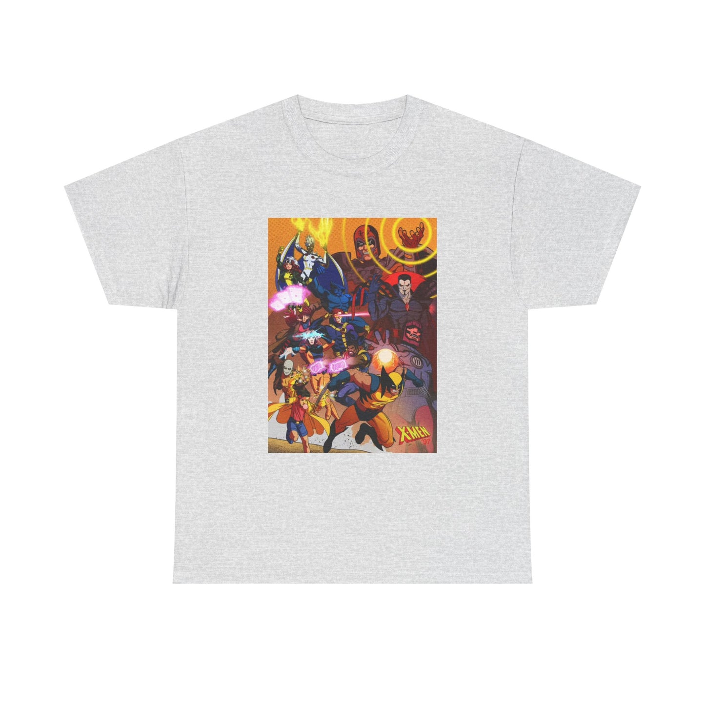 Cartoon Graphic Tee Xmen Comic Book Retro Vintage Tee Unisex Heavy Cotton Tee