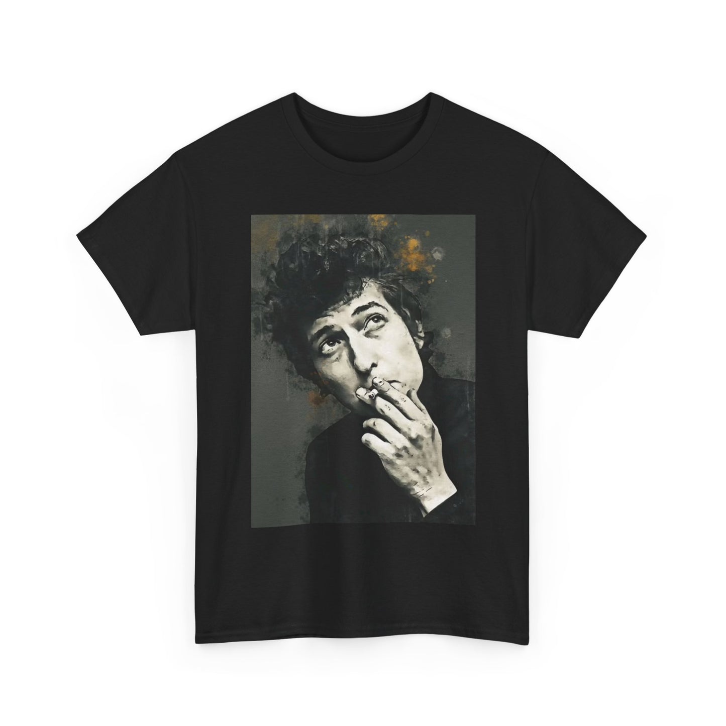 Bob Dylan T-shirt vintage art photo retro Unisex Heavy Cotton Tee music rock
