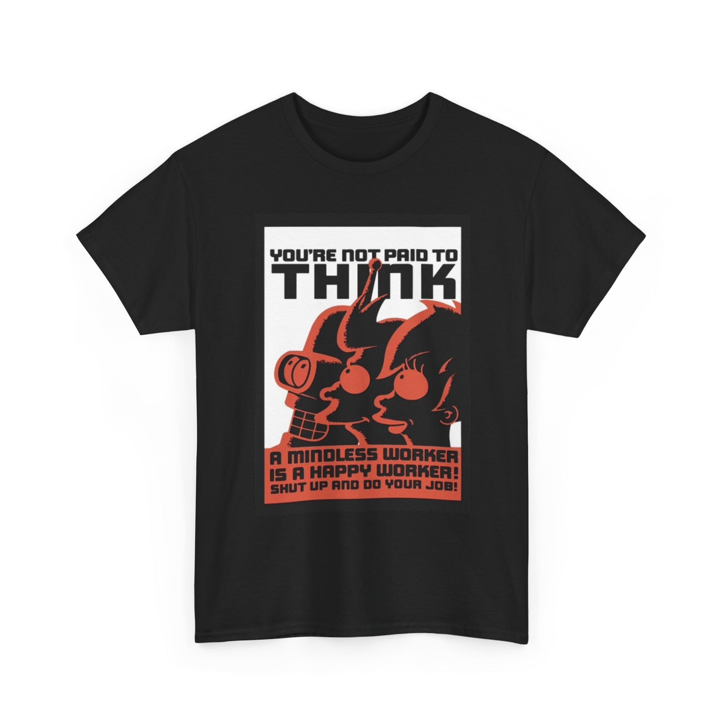 Futurama Graphic T Shirt Funny Jokes Tv Series Unisex Heavy Cotton Tee