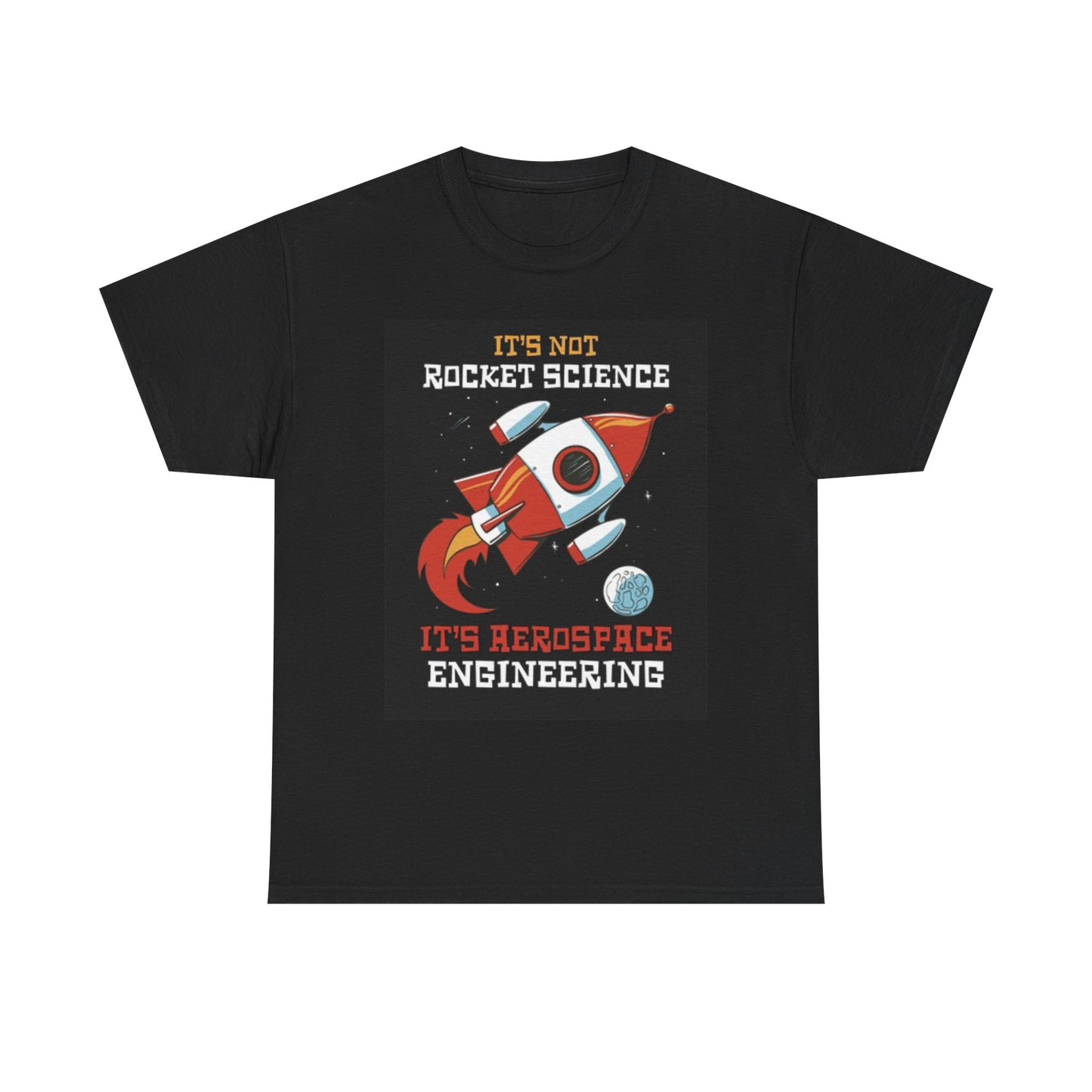 Aerospace Engineering Funny Graphic T Shirt Unisex Heavy Cotton Tee