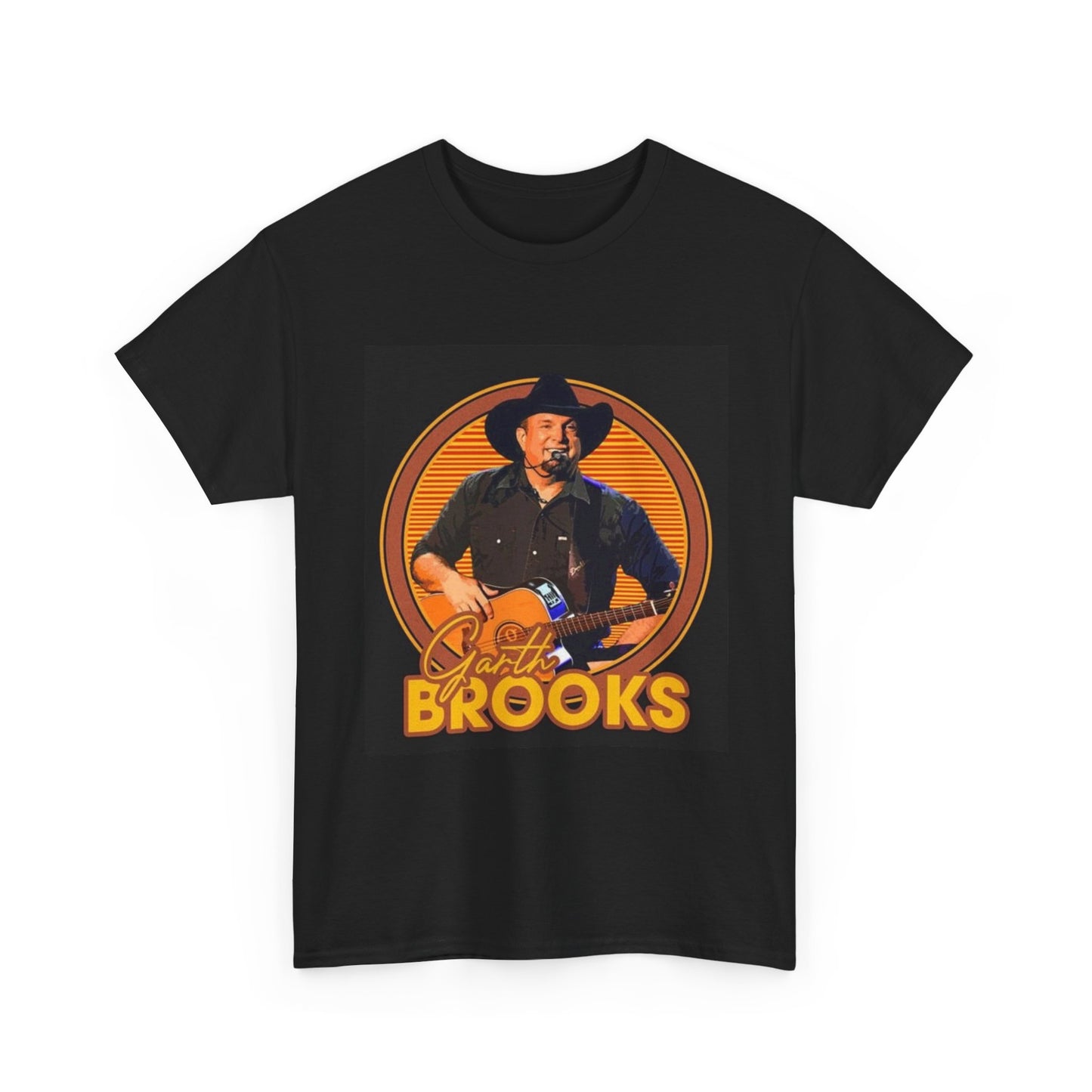 Garth Brooks Tshirt Retro Graphic Country Short Sleeve Unisex Heavy Cotton Tee