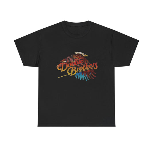 Vintage Rock Doobie Brothers Eagle Graphic T Shirt Unisex Heavy Cotton Tee