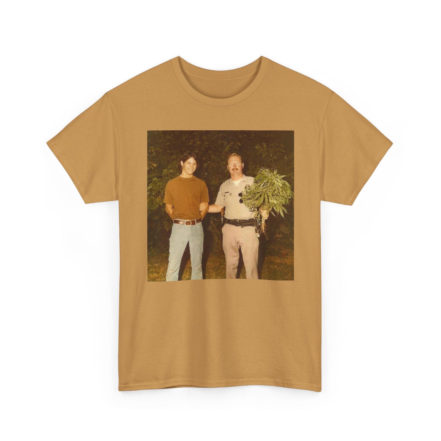 Hilarious T Shirt Funny Vintage Weed Bust 70s Comedy Happy Unisex Heavy Cotton
