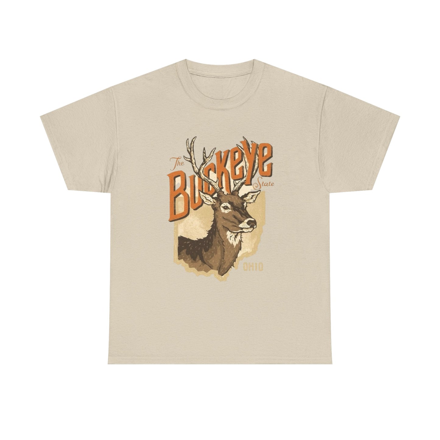 Ohio The Buckeye State Graphic T Shirt Unisex Heavy Cotton Tee