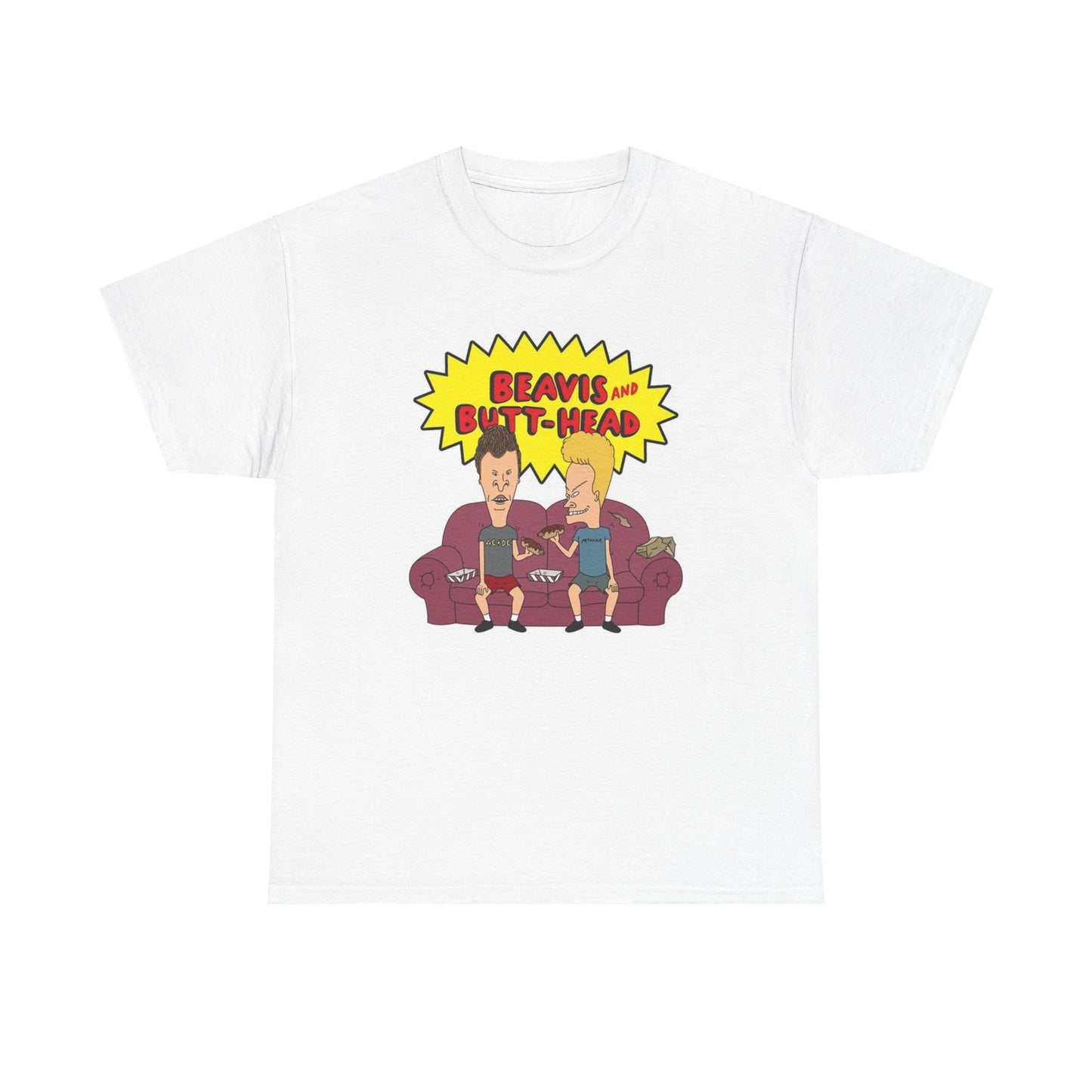Beavis And Butthead Graphic T Shirt Funny 90s Cartoon Unisex Heavy Cotton Tee 2