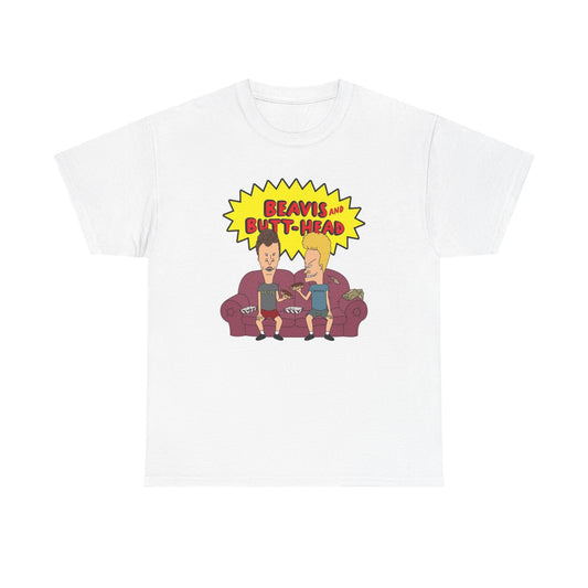 Beavis And Butthead Graphic T Shirt Funny 90s Cartoon Unisex Heavy Cotton Tee 2