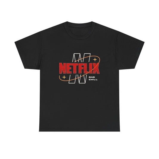 Netflix And Chill Graphic T Shirt NEW ADULT Tee Cotton