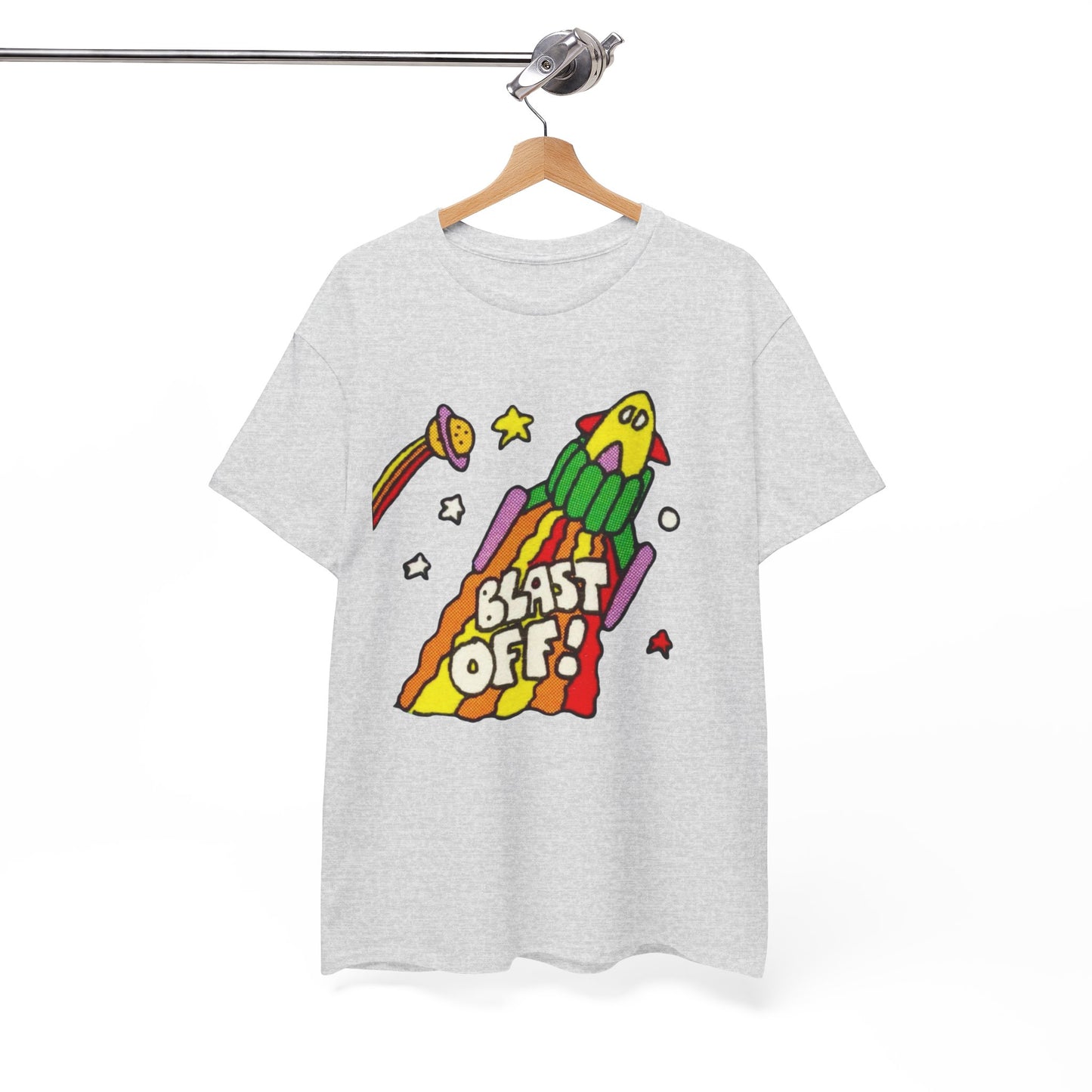 Its Time To Blast Off Vintage 90's Graphic T Shirt Unisex Heavy Cotton Tee
