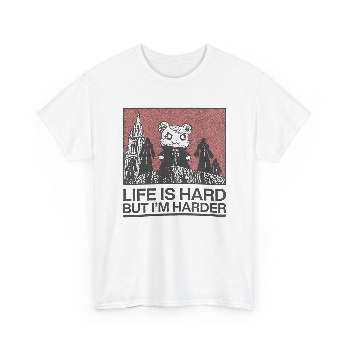 Life Is Hard But I'm Harder Bear Graphic T-Shirt Men's Tee