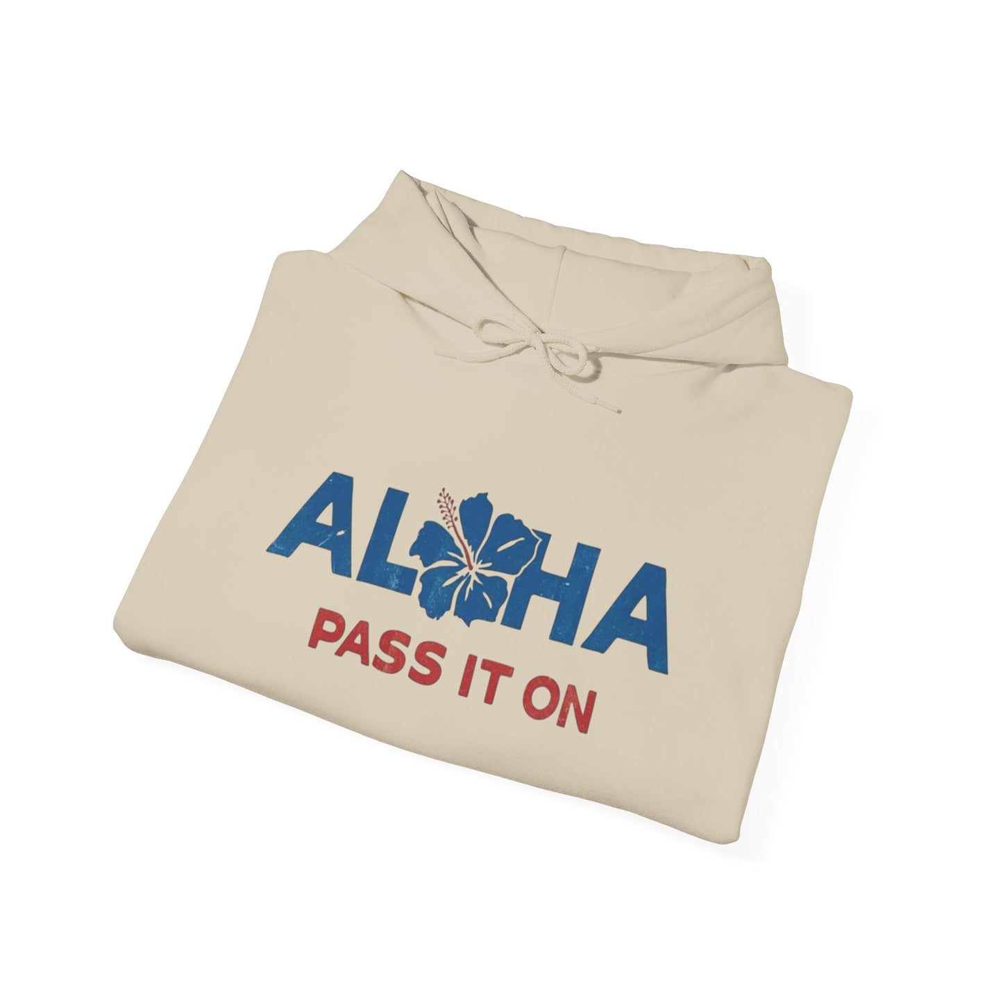 Aloha Pass It On Hawaii Graphic Hoodie Unisex Heavy Blend™ Hooded Sweatshirt