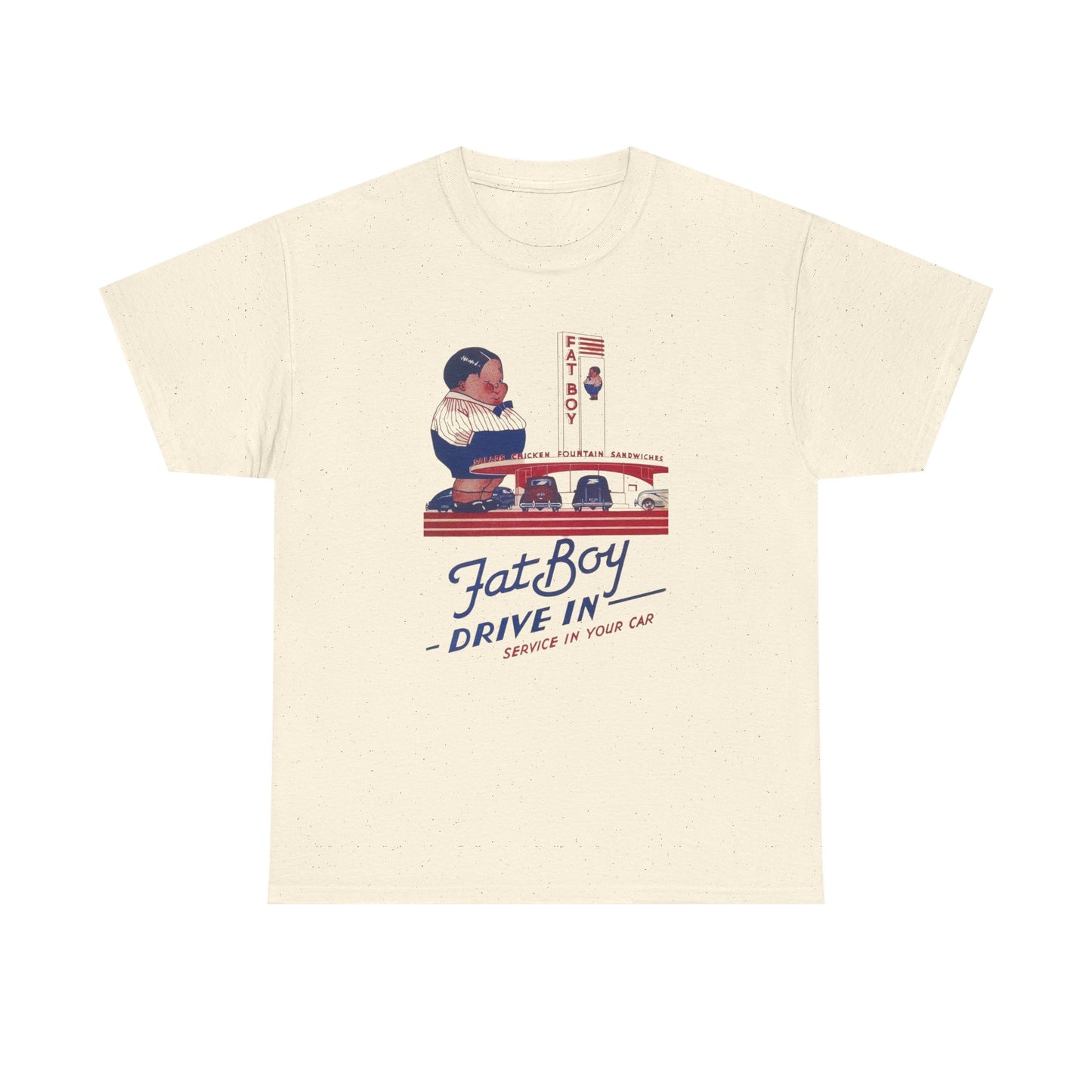 Fatboy Burger Vintage Graphic T Shirt NEW ADULT