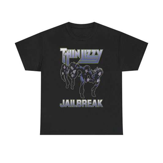 Thin Lizzy Jailbreak Vintage Graphic T Shirt Unisex Heavy Cotton Tee