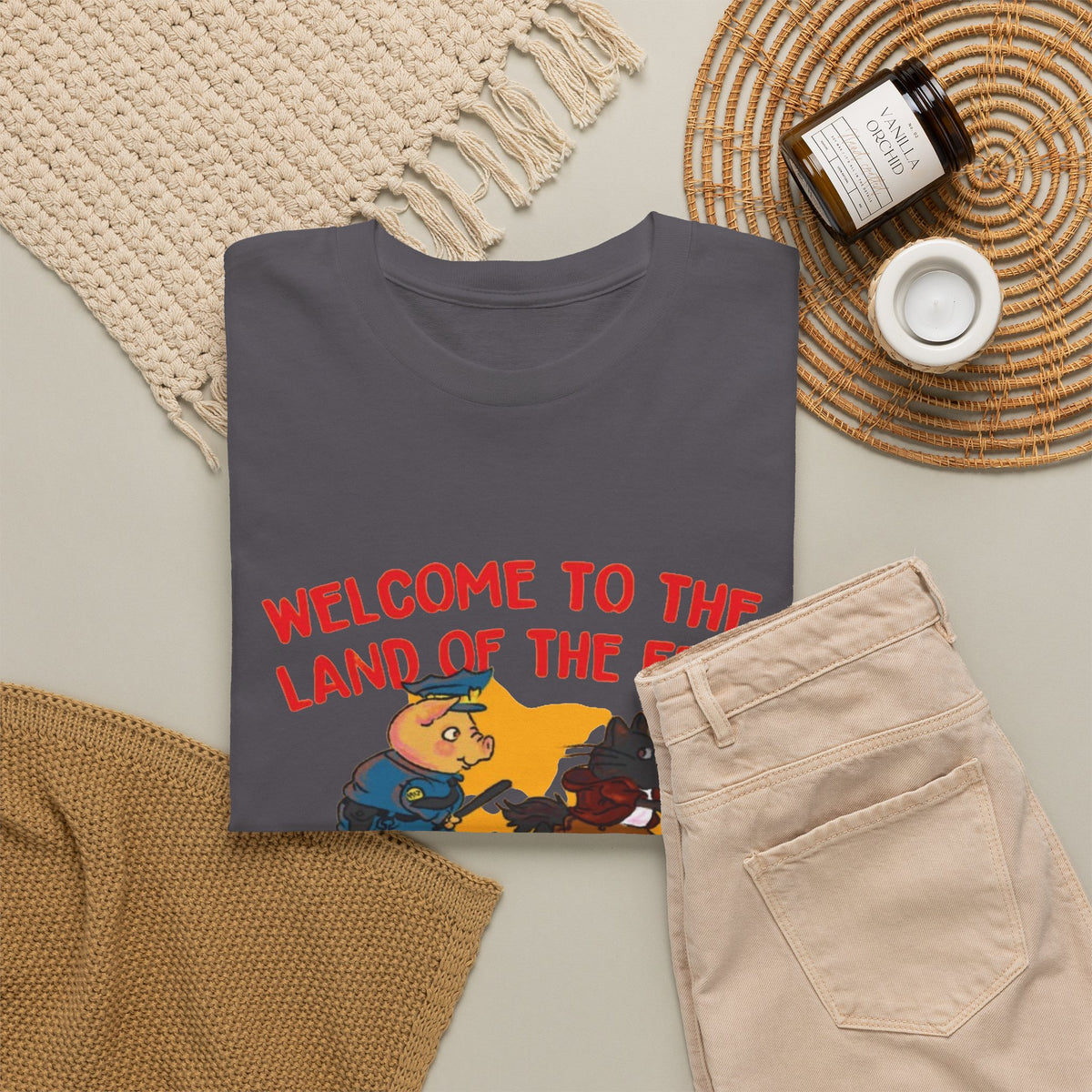 Welcome to the Land of the Free Comply or Die T-Shirt Men's Graphic Tee