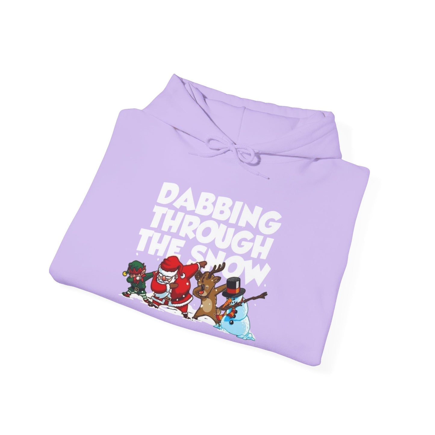 Dabbing Through The Snow Christmas Graphic Hoodie Heavy Blend™ Hooded Sweatshirt