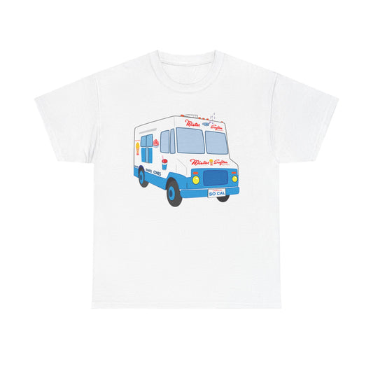 Mr Softee Graphic T Shirt So Cal Truck Retro Unisex Heavy Cotton Tee