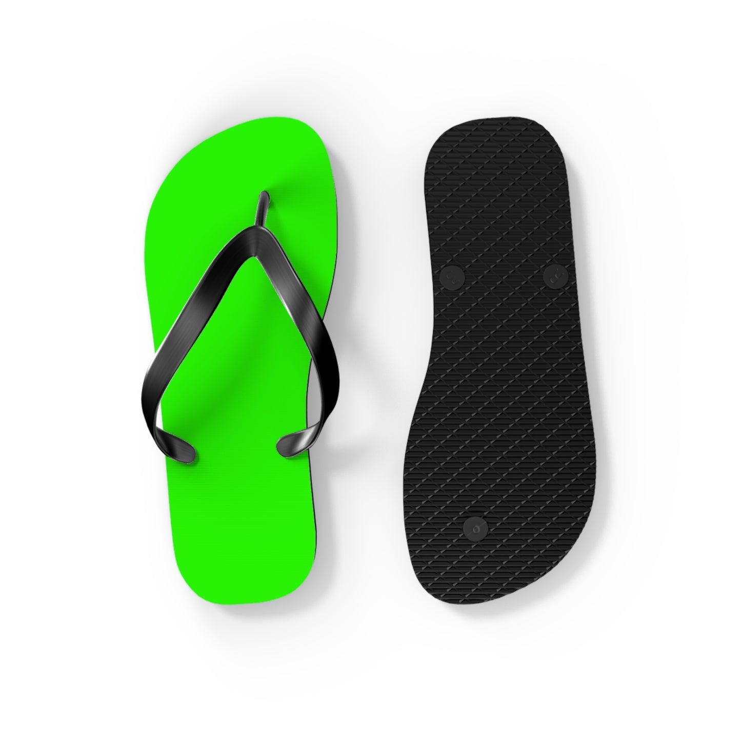 Neon Green Lime Flip Flops, Sandals Slides, Summer Footwear, Brand New